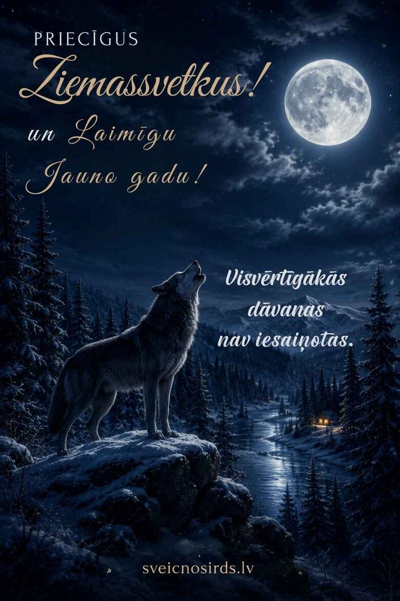 Apsveikumi Ziemassvētkos un Jaunajā gadā