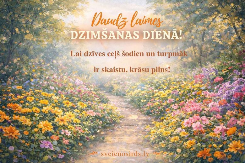 Skaists apsveikums dzimšanas dienā