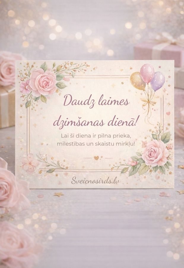 dzimšanas dienas kartiņas sievietei