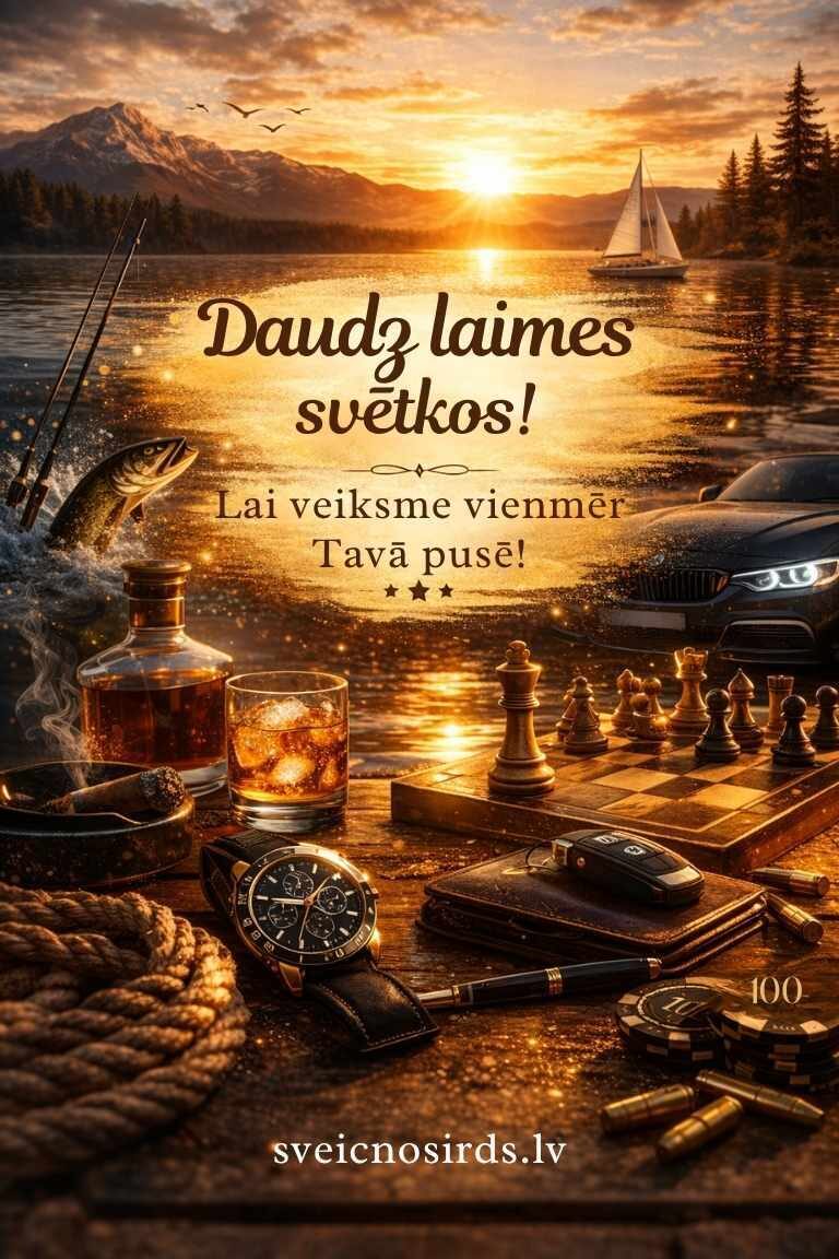 Mīļi apsveikumi dzimšanas dienā vīrietim