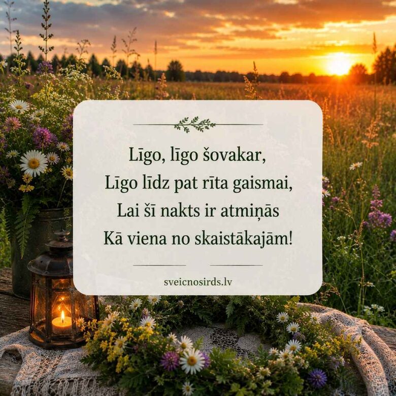 Tradicionāli un mīļi Jāņu novēlējumi ģimenei un draugiem