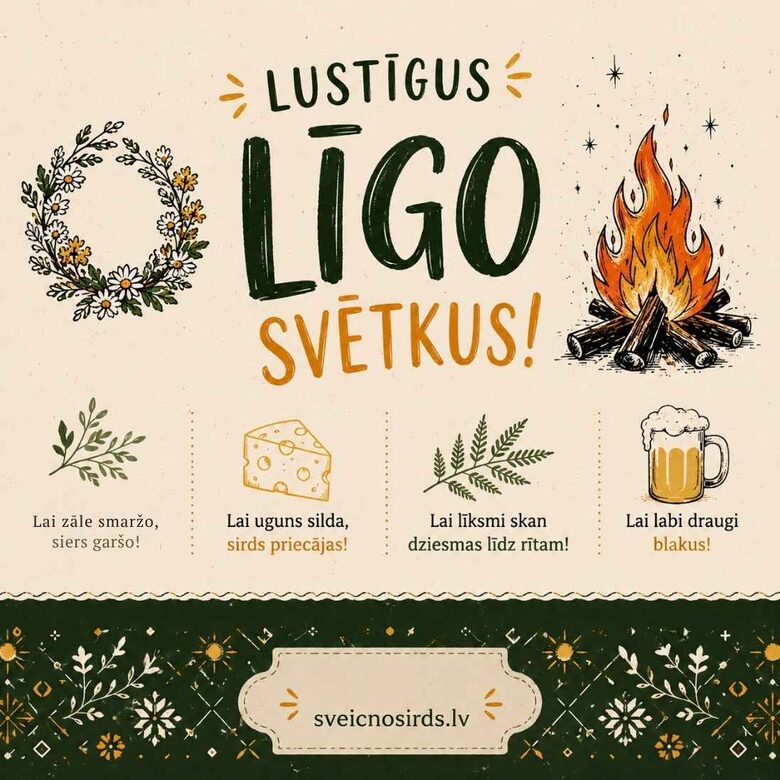 Līgo svētku kartītes