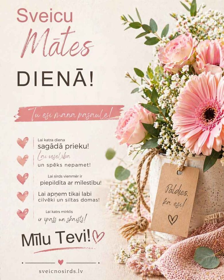 Apsveikumi mātes dienā