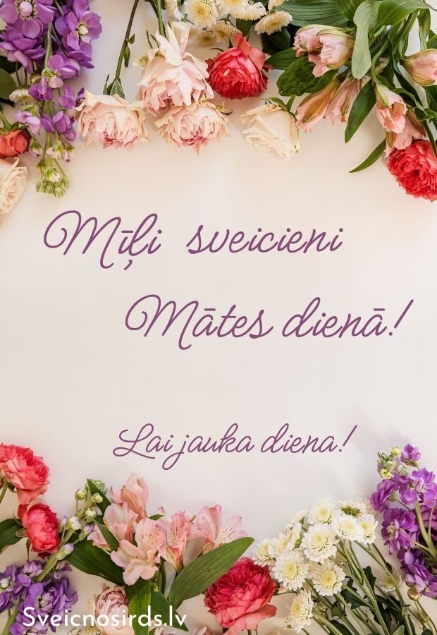 Mīļi sveicieni Mātes dienā