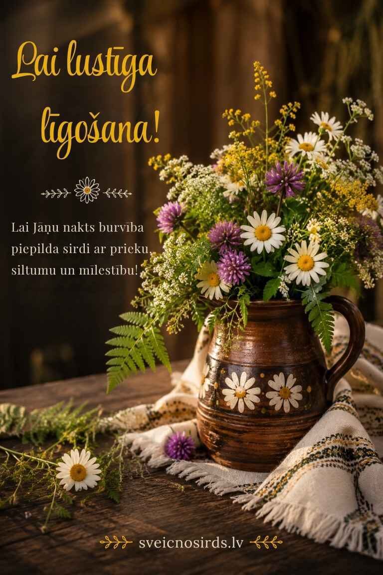 Jāņu un Līgo apsveikumi
