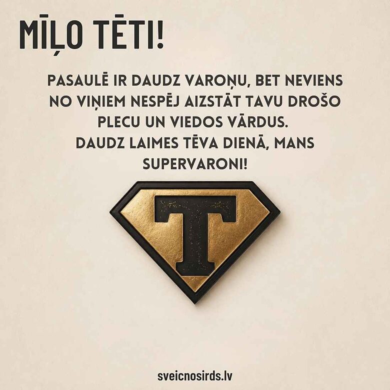 sirsnīgs apsveikums tēva dienā
