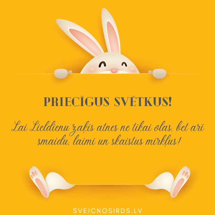 Apsveikumi Lieldienās