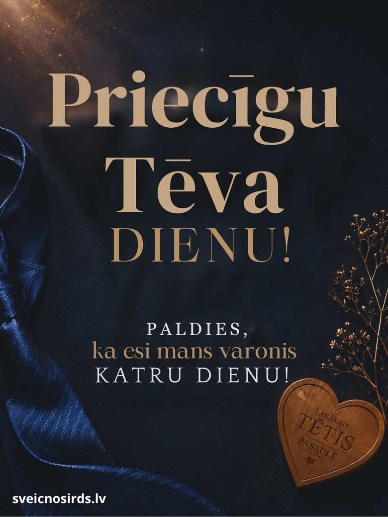 mīļajam tētim, kartiņa