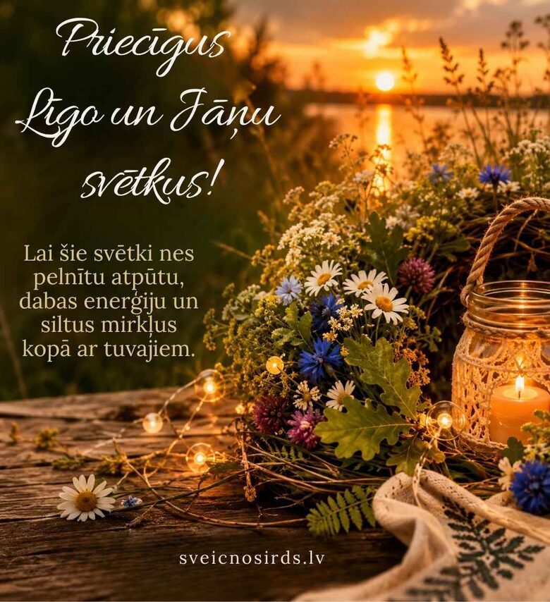 Tradicionāli un mīļi Jāņu novēlējumi ģimenei un draugiem
