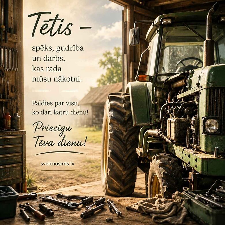 jauki, mīļi apsveikuma vārdi tētim
