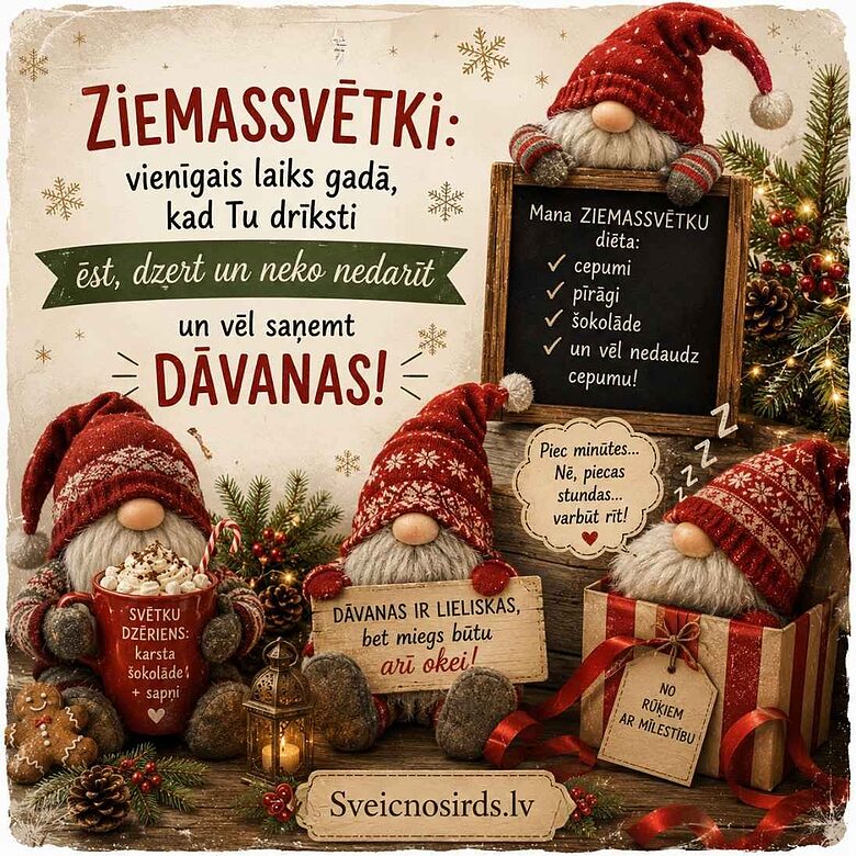 jaunā gada apsveikuma kartiņa