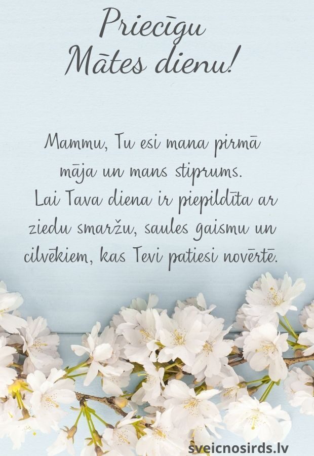 Skaists novēlējums Māmiņdienā