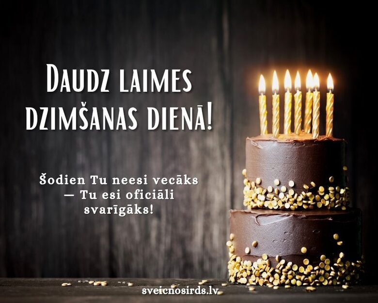 Apsveikums dzimšanas dienā vīrietim