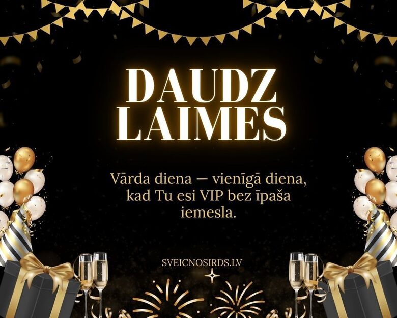 Vīrietim apsveikums vārda dienā